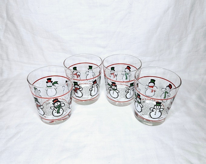 Snowman Drinking Glasses