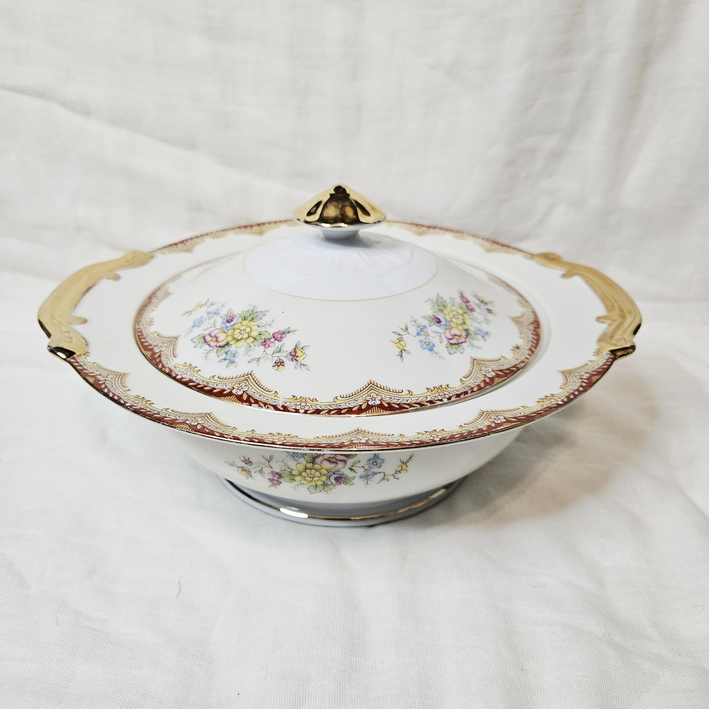 Rare 1930's Kikusui China KIK3 Pattern, China With Floral Design