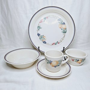Corelle Livingware Abundance Dinnerware Sets, Vintage Fruit Dinnerware