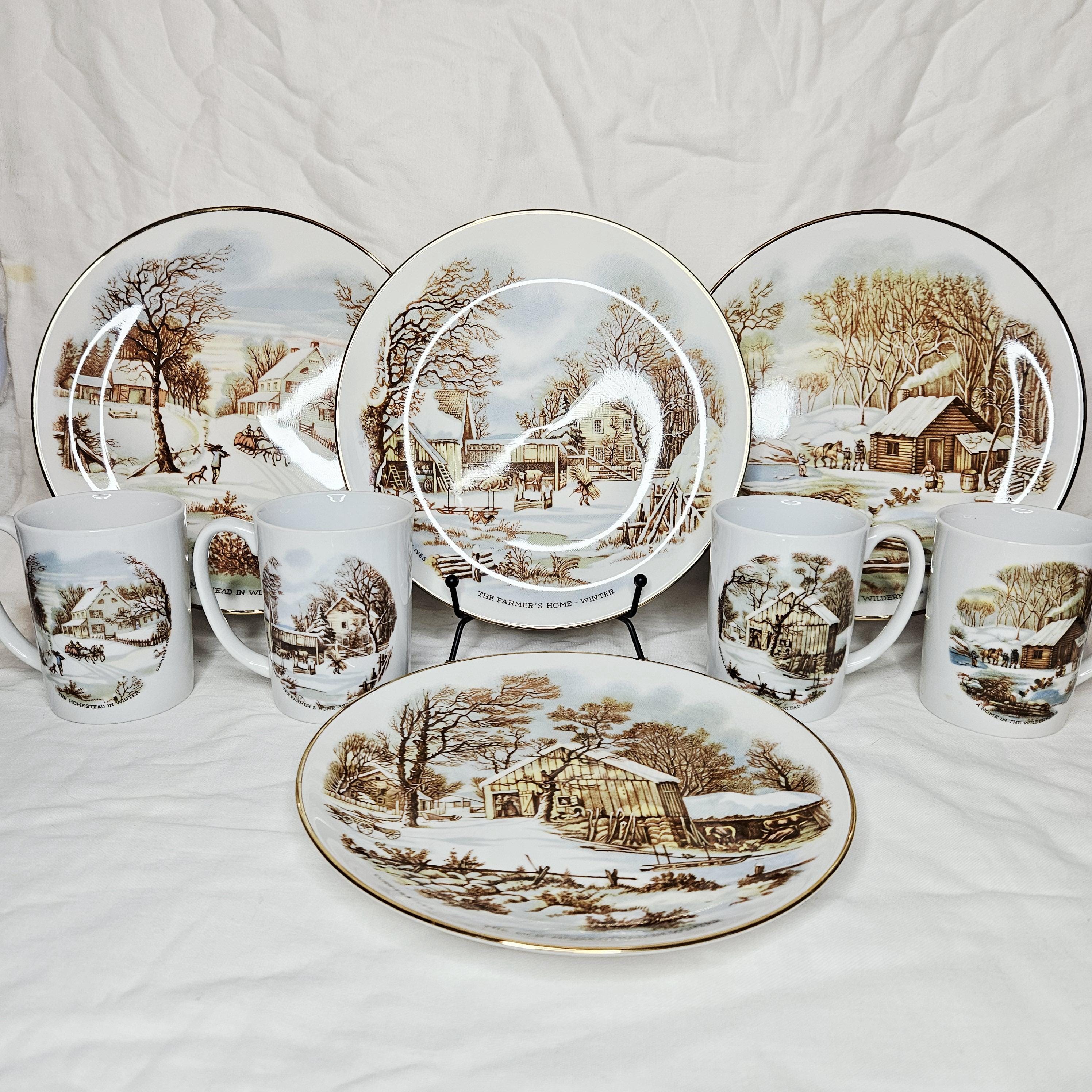 Currier Ives Plates - Etsy