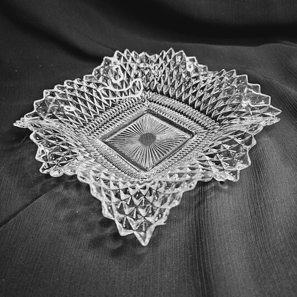 Square Glass Plate - Etsy