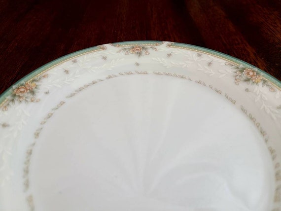Vintage Noritake Greenbrier Bread Plates - Floral China, Set of 3