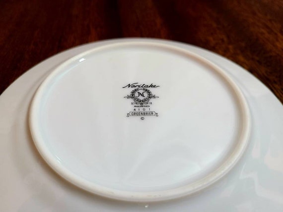 Vintage Noritake Greenbrier Bread Plates - Floral China, Set of 3