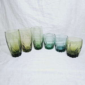 Old Green Glassware - Etsy