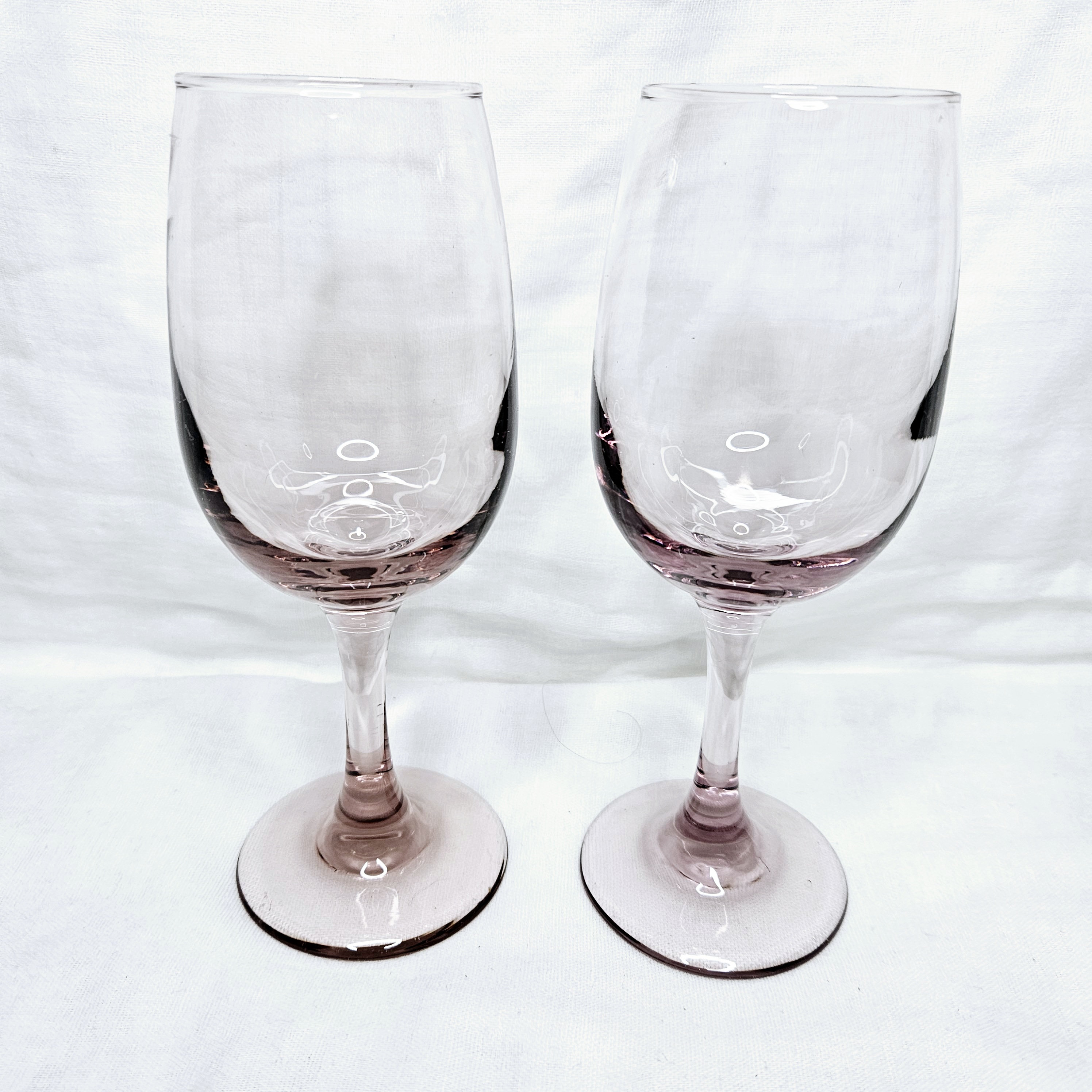 Vintage Premier Pink Plum Wine Glasses From Libbey, Pink Stemware Sets ...