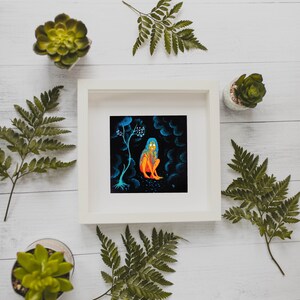 Creepy Spooky Digital Art Print Dark Aesthetic Maximalist Unusual Painting