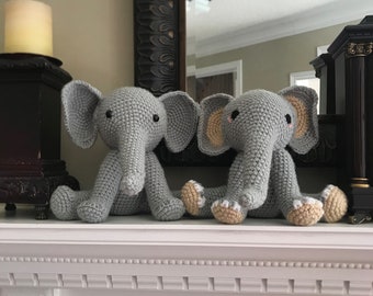 Crochet Elephant Stuffed Animal