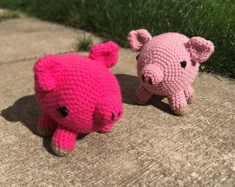 Crochet Pig Stuffed Animal