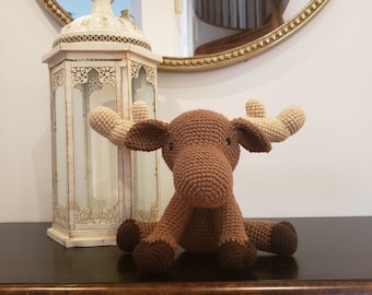 Crochet Moose Stuffed Animal