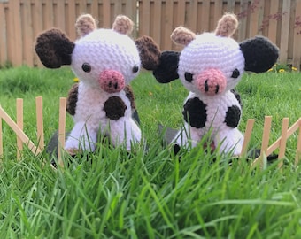 Crochet Cow Stuffed Animal