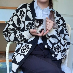 Retro Grandma Cardigan - Warm knitted jumper - Christmas Gift ideas