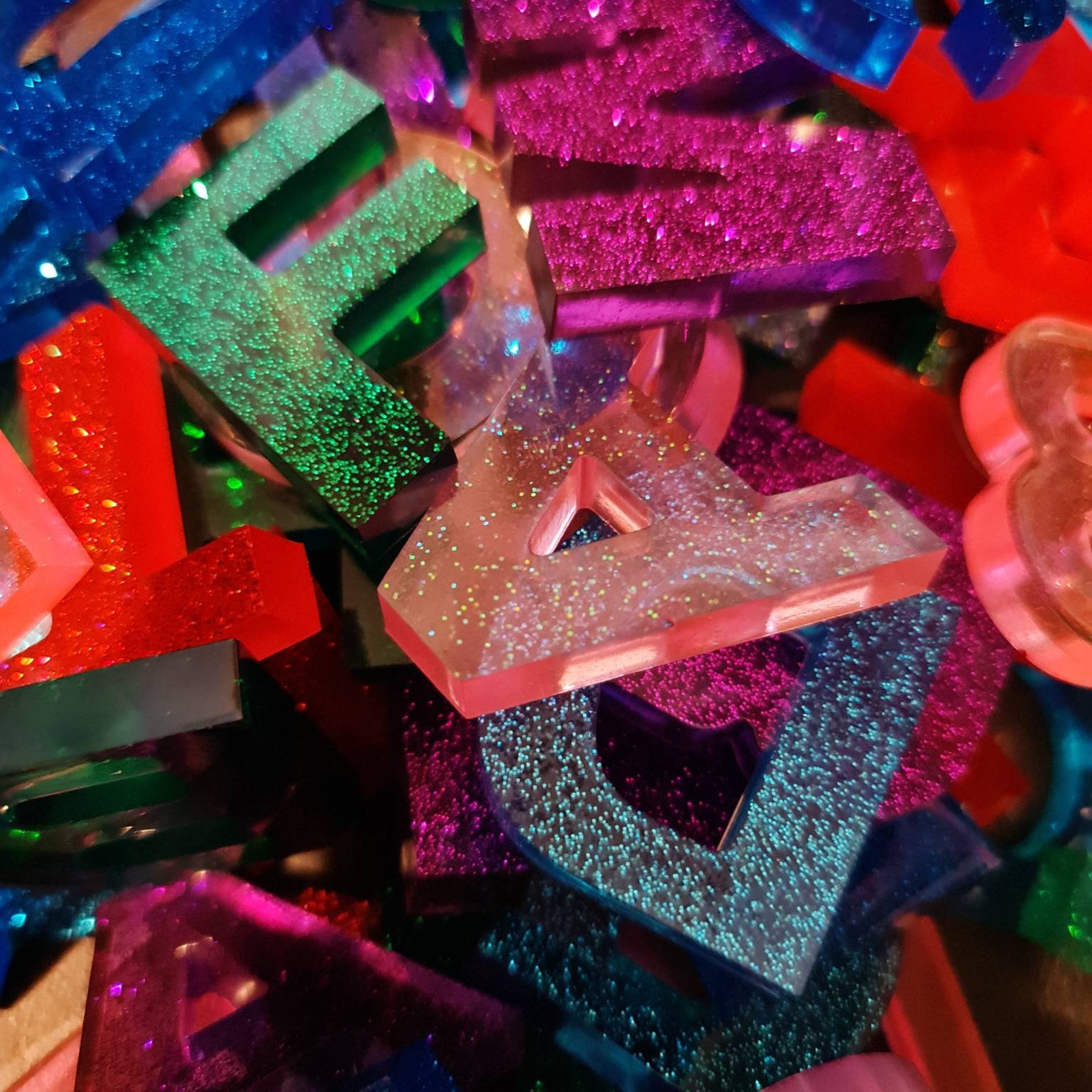 Resin Letter Alphabet Set Etsy