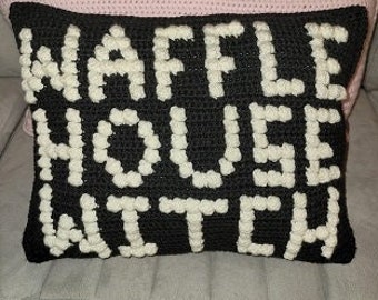 Waffle House Witch Pillow Crochet PATTERN DOWNLOAD PDF