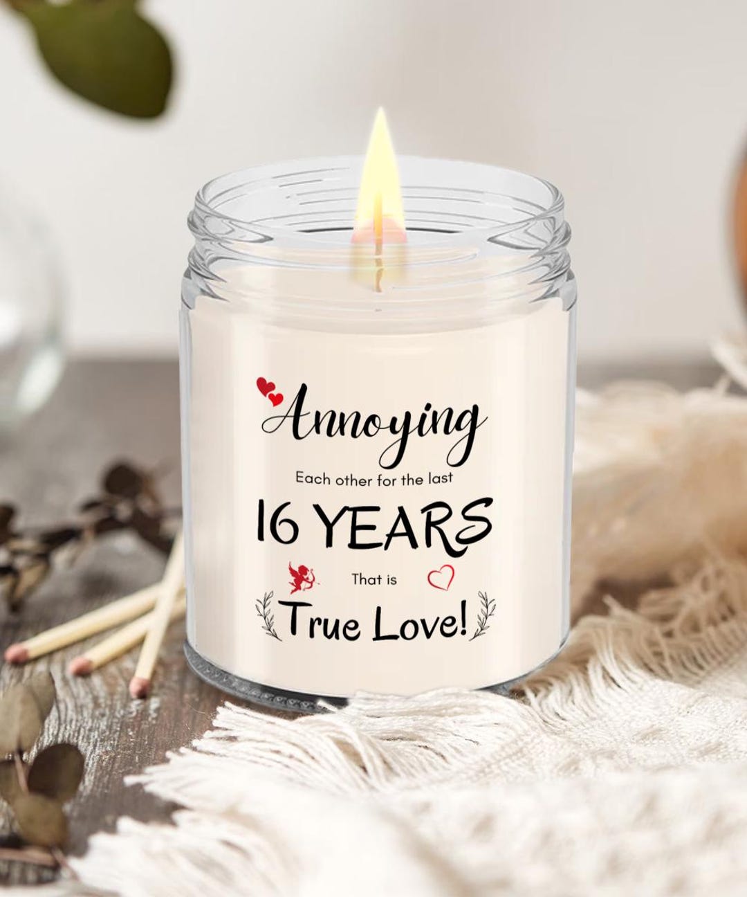 16th Wedding Anniversary Gifts for Husband Wife, Romantic Funny 16th