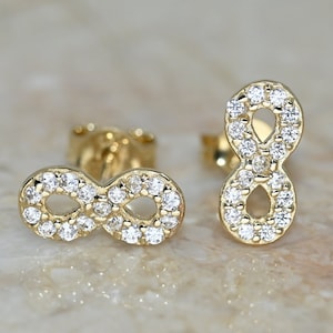 【14K】infinity sign&pink gold heart gorgeous earring ピアス 8945_web_8bce52ff-3969-40d8-