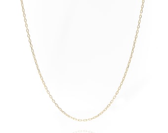 14k Solid Gold Diamond Cut Chain, Handmade Premium Fine Jewelry By Selanica