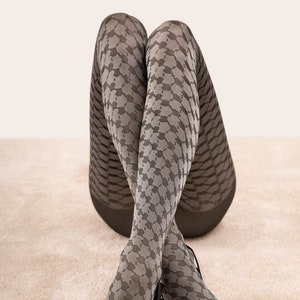 Disstressed Vintage Couture LV DESIGNER ON MY LEGS TIGHTS $35.00