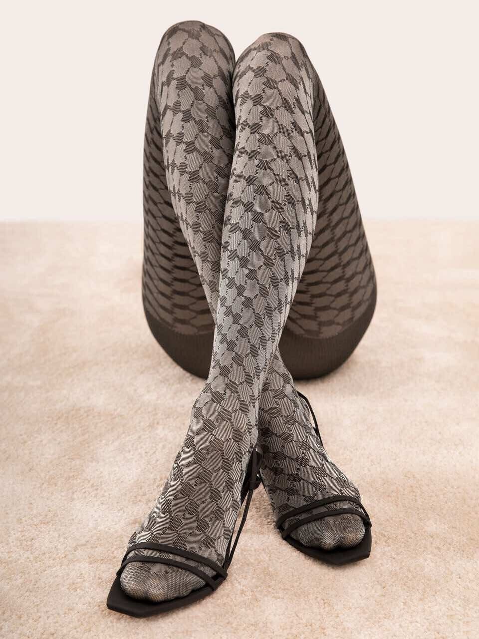 GG knit tights