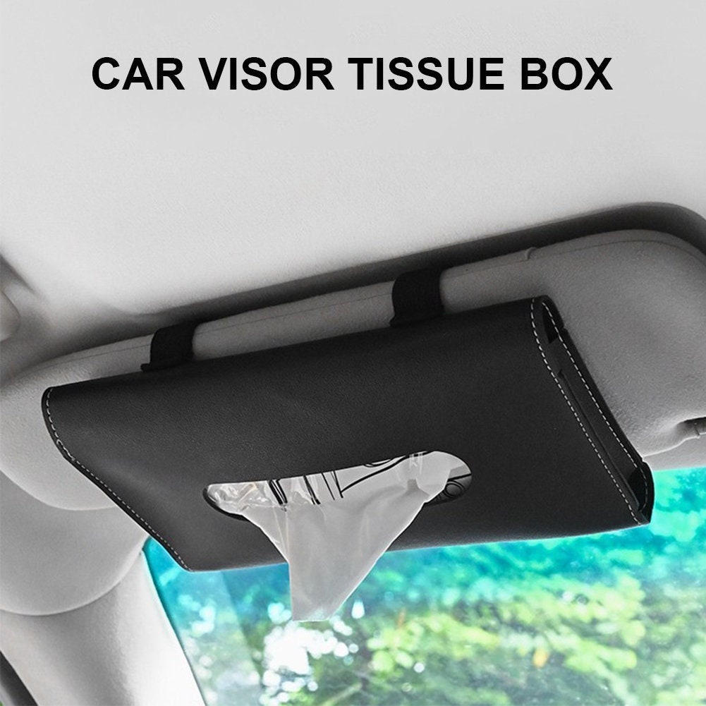 Kaufe mit Fix Strap Car Center Console Armlehne Serviettenbox Car Interior  Storage Tissue Case Car