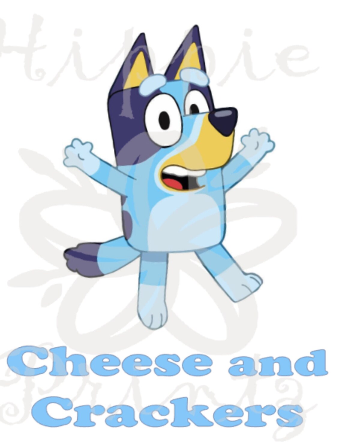 Bluey Cheese and crackers Sublimation transfer ready to Etsy