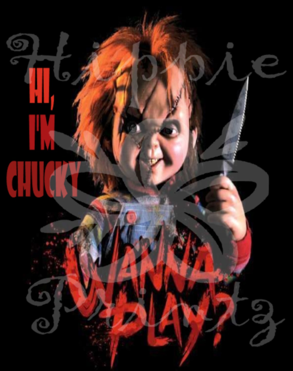 Chucky Wanna play Sublimation transfer ready to press | Etsy
