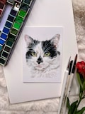 100% Handmade Watercolor Pet Painting | Dog Portrait | Cat Portrait | Animal Portrait | Custom Pet Painting from Photo | A6 and 6x4” sizes