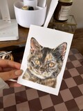 100% Handmade Watercolor Pet Painting | Dog Portrait | Cat Portrait | Animal Portrait | Custom Pet Painting from Photo | A6 and 6x4” sizes