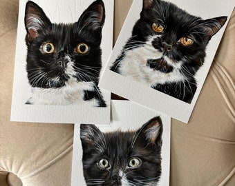 Custom Watercolor Pet Portraits, A6, Custom Hand Painted, Dog Portrait, Cat Portrait, Pet Portrait, Hand Painted, Pet painting,Mini Painting