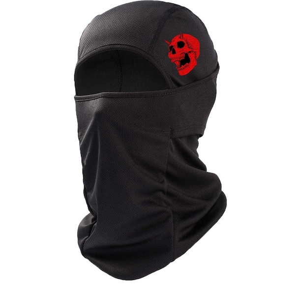 Luxury Red Skull Premium Dri fit Lightweight Balaclava ski mask face mask cap hat