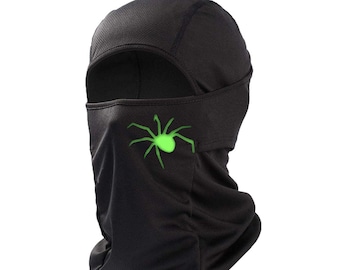 Green Spider Lightweight Balaclava Headwear Ski Mask Cap Hood