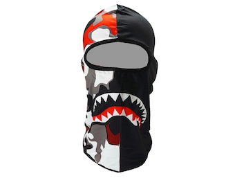 Shark Mouth Camo Luxury Premium Dri fit Balaclava Ski Face Mask