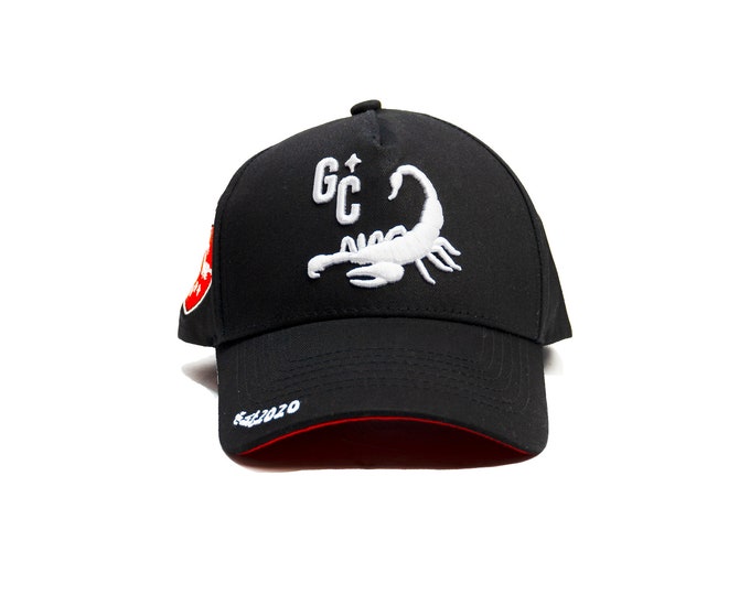 GCBalaclava Scorpion Baseball Cap Mütze Trucker Pro | Trending Beliebter Hut Roter Boden Beige Roter Mode Hut | Geschenke für Ihn her Beliebt