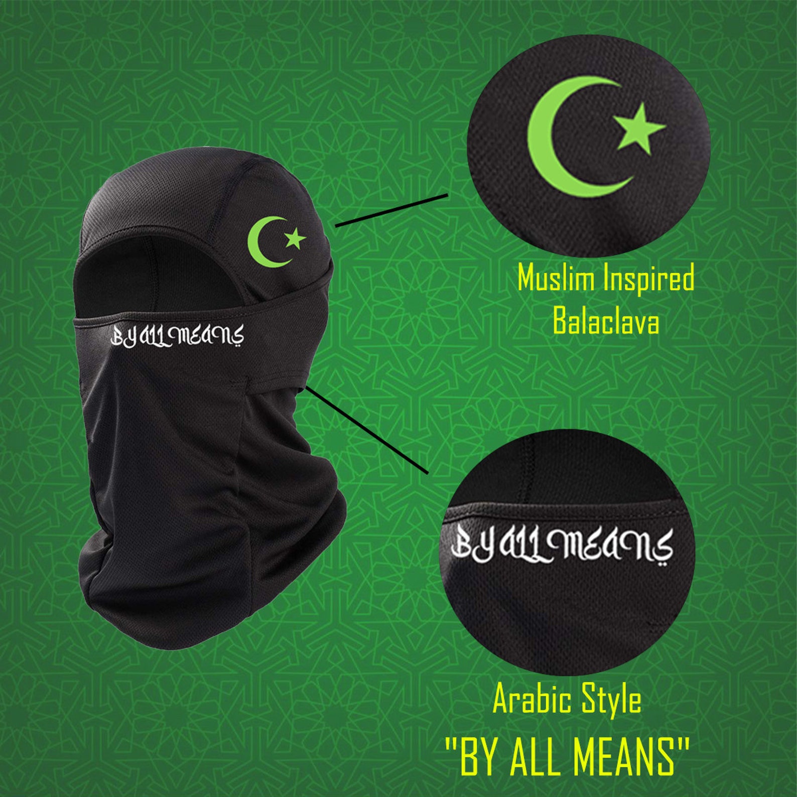 Arabic by ALL Means Premium Dri Fit Balaclava Ski Etsy