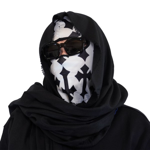 Máscara de esquí con patrón cruzado Pasamontañas Máscara facial Capucha. Regalo de arte popular para ella él Shiesty