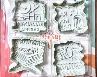 Emporte-pièces Ramadan, moules Playdoh pour enfants, lot de 4