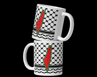 Mug pastèque Kuffeyah palestinienne