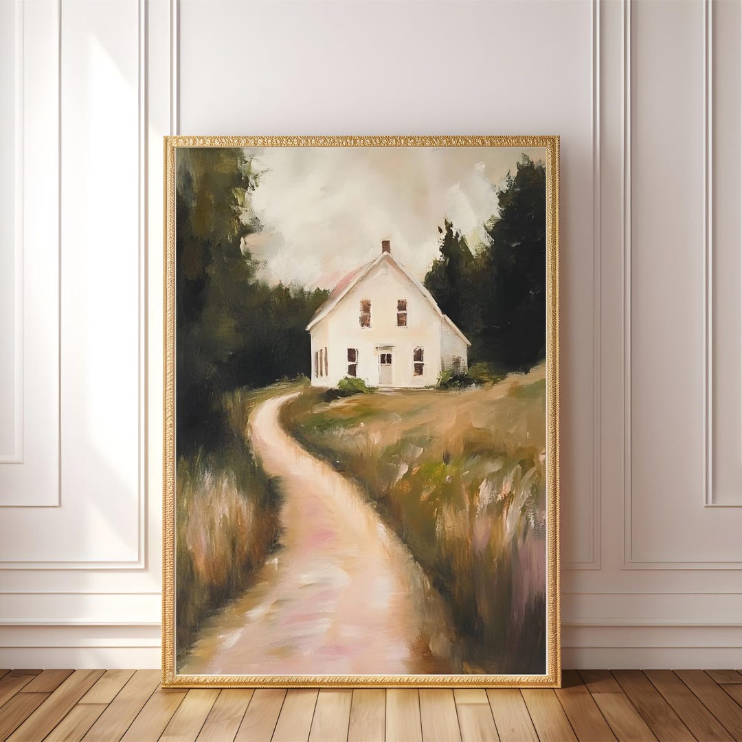 PRINTABLE Vintage Country House Wall Art | Digital Cottagecore ...