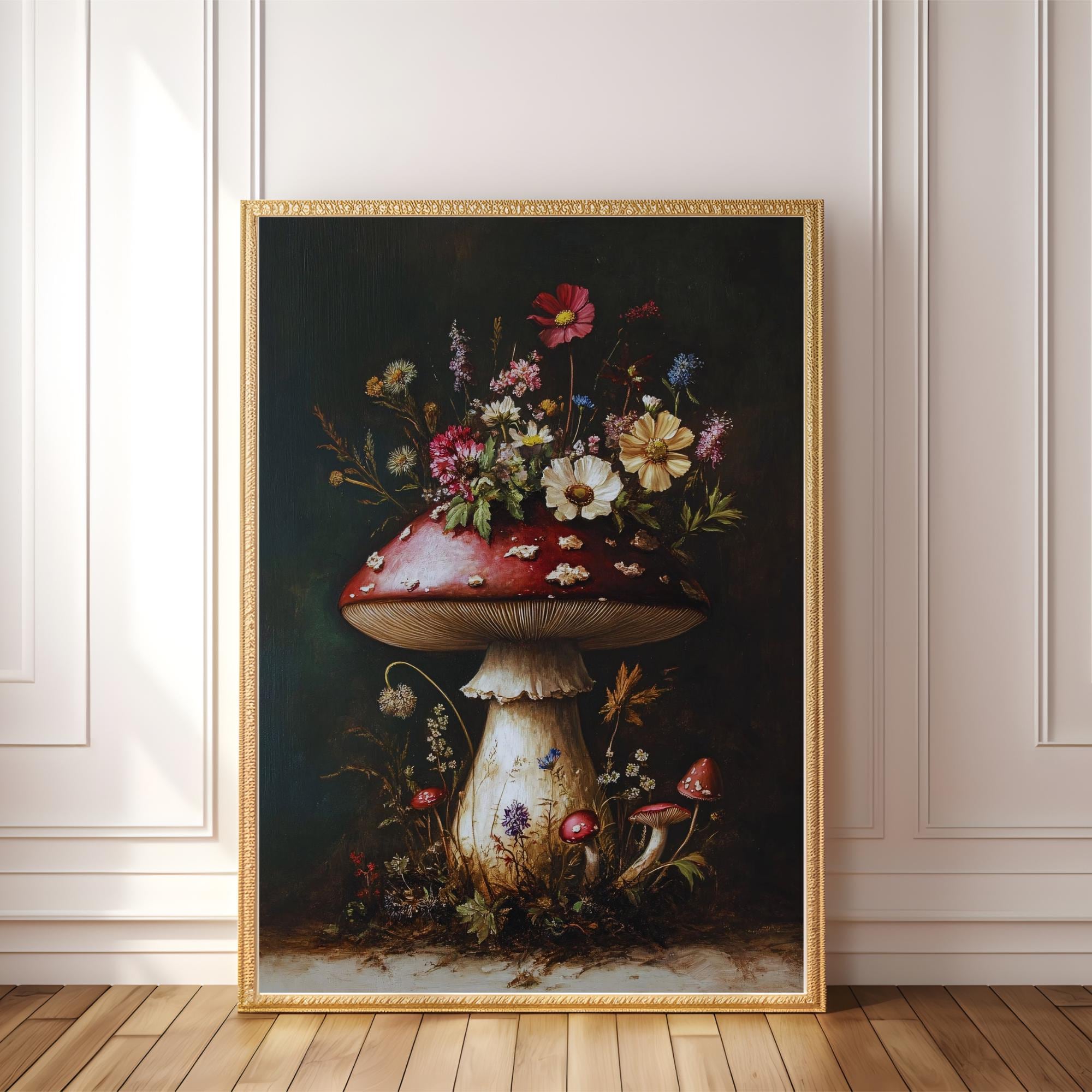 PRINTABLE Mushroom Wall Art | Whimsical Forest Decor | Cottagecore ...