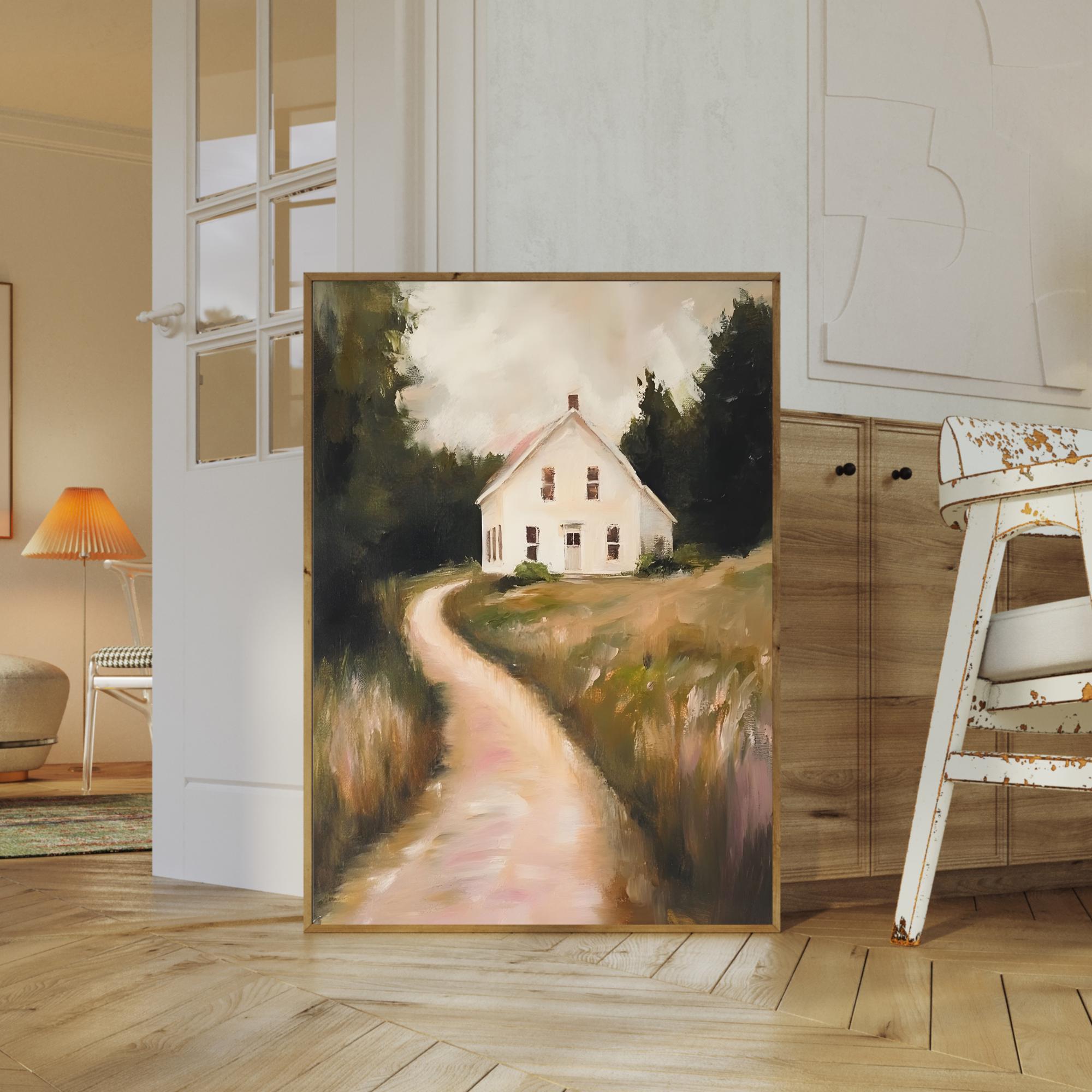 PRINTABLE Vintage Country House Wall Art | Digital Cottagecore ...