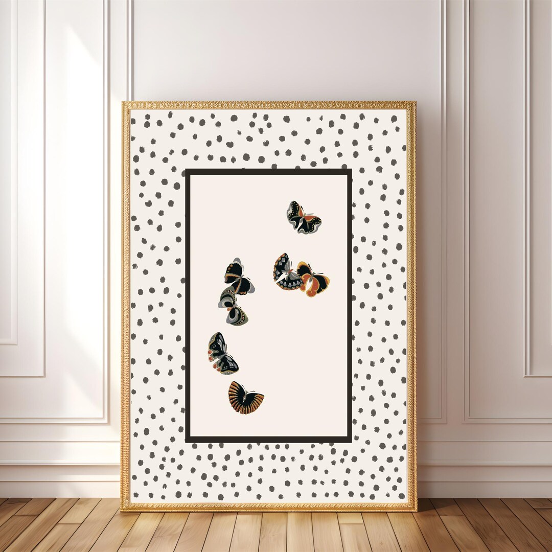 PRINTABLE Vintage Moth Wall Art | Butterfly Illustration | Neutral Boho ...