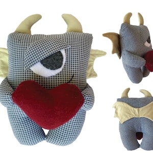 Cuddle Monster Digital PDF Plushie Sewing Pattern/ Keepsake Memory Pattern