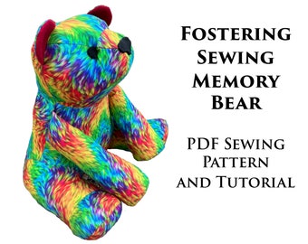 Memory Bear/ Keepsake Plushie/ Teddy Bear Sewing Pattern/ Beginner Friendly