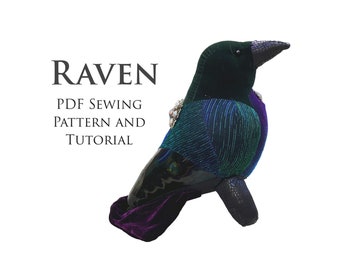 Raven Sewing Pattern Fostering Sewing Patterns / Crow, Magpie, Blackbird