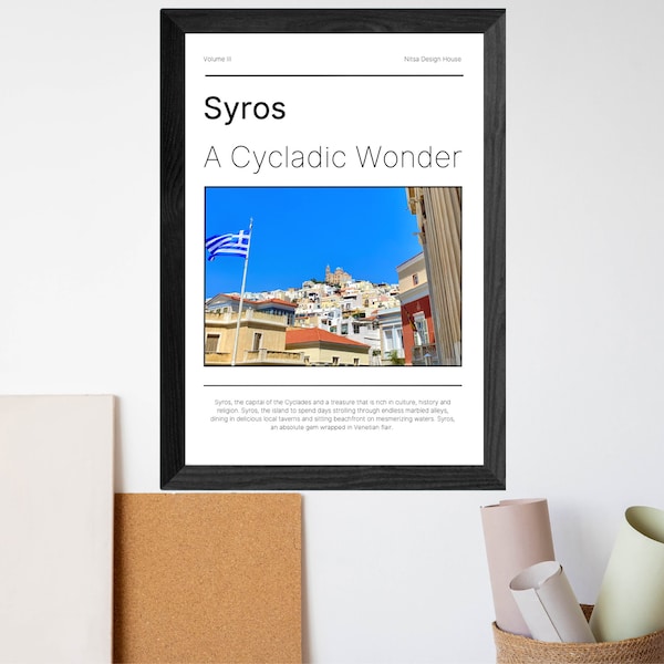 Syros Art Print, photographie de Grèce, îles grecques, Art numérique de Syros, Art imprimable, téléchargement numérique