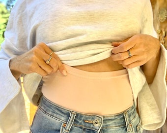 Organic Cotton Pink Haramaki | Belly Warmer | Yoga | Shapewear | Core Warmer | Back Warmer | Waist Warmer | Body Warmer