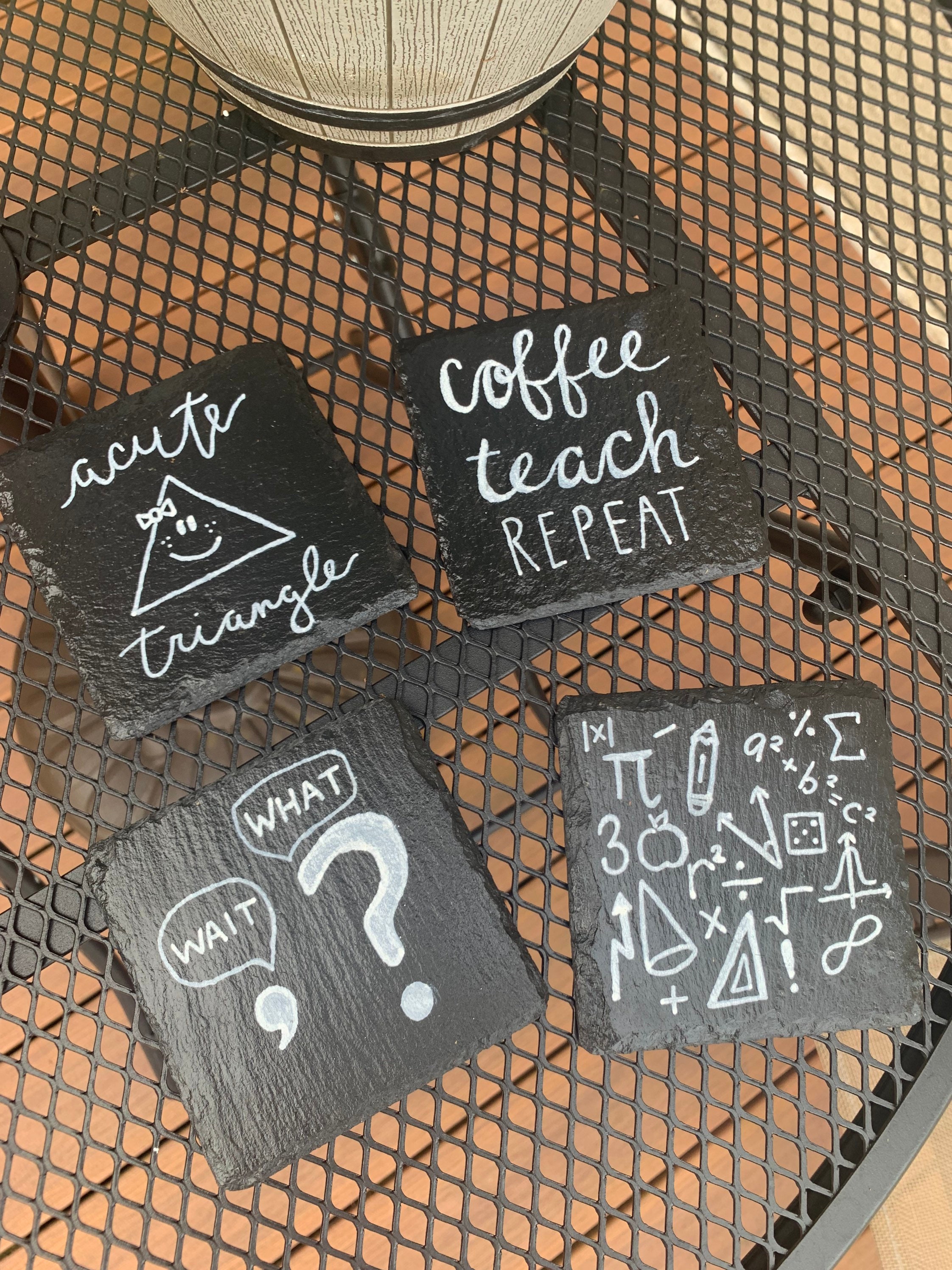 Teacher Coasters Etsy