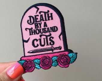 Death by a Thousand Cuts Patch (Iron on)