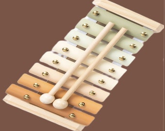 Xylophone - Montessori Toys Baby Gifts - Aesthetic & Functional Kids Musical Instrument – Modern Boho Xylophone for Kids - Wooden Xylophone