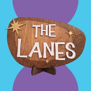 Mid Century Modern Personalized Name Signs | Custom Wood Retro Family Sign | Includes Stand