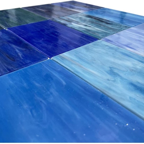 10 Sheets Variety Stained Glass Sheets Pack 4 X 6 Inch Large Etsy